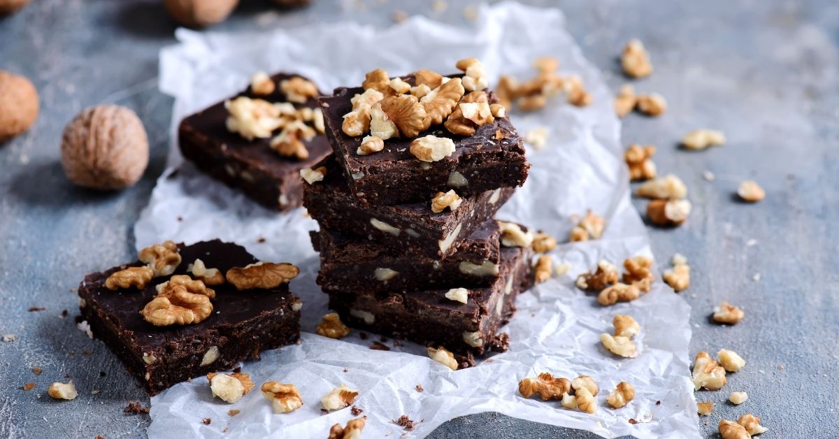 Homemade Chocolate Brownies with Nuts