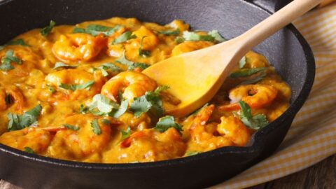 Homemade Curry Shrimp