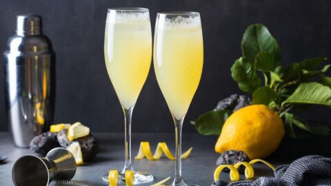 Homemade French 75 Gimlet