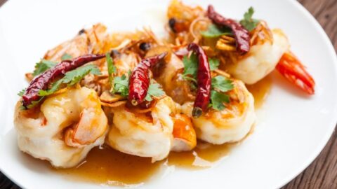 Homemade Fried Shrimp with Tamarind Sauce