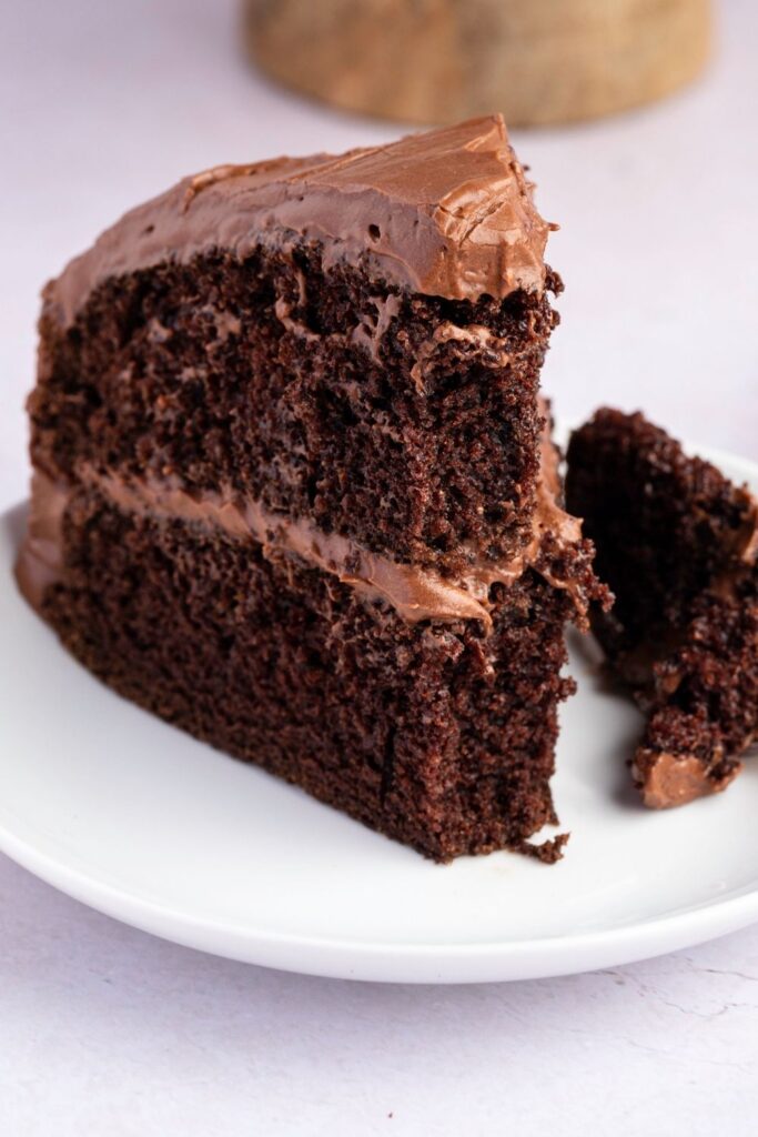 Homemade Hershey's Chocolate Cake with Chocolate Filling