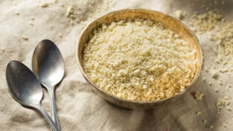 Homemade Panko Bread Crumbs in a Bowl