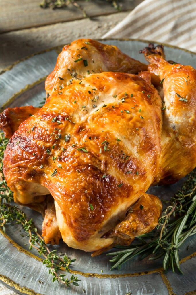 This lemon roast chicken is juicy, tender, and incredibly flavorful. Seared to perfection.