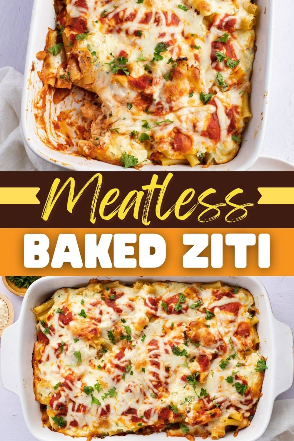 Meatless Baked Ziti (+ Easy Dinner Idea) - Insanely Good