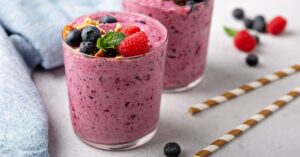 Refreshing Mixed Berry Smoothies with Fresh Berries