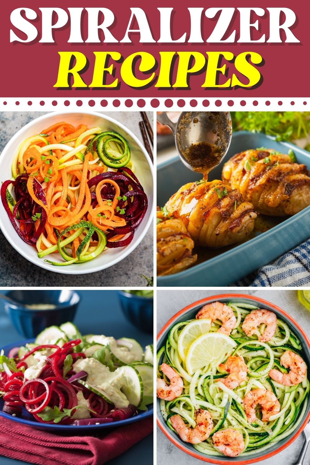 25 Easy Spiralizer Recipes That Go Beyond Zoodles - Insanely Good