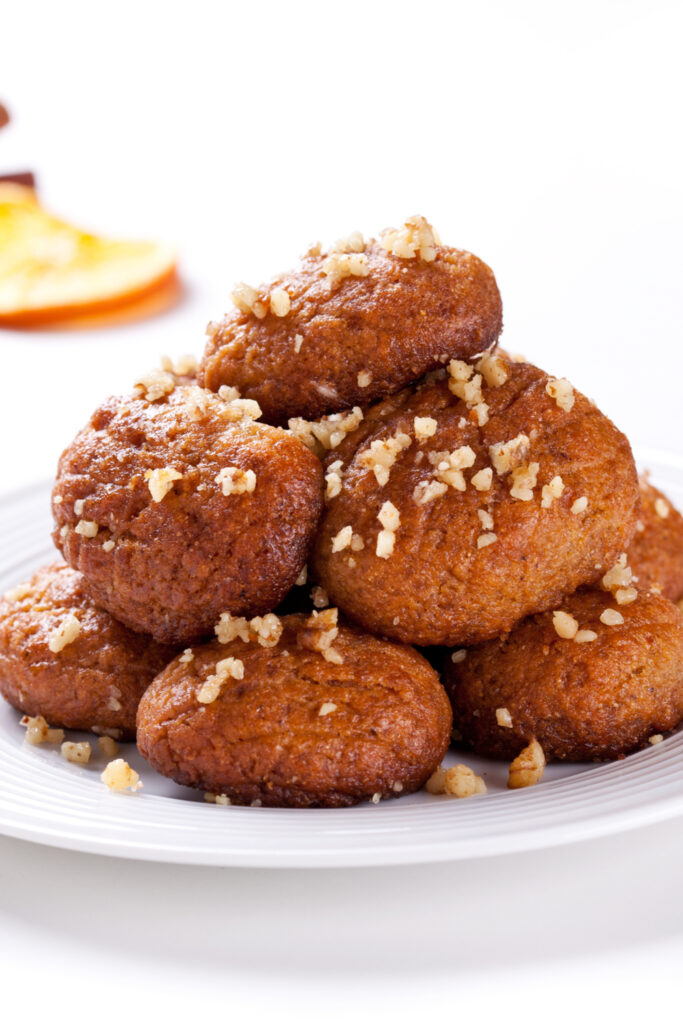 Sweet Greek Melomakarona or Honey Cookies