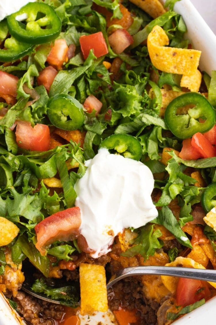 Walking Taco Casserole Recipe - Insanely Good