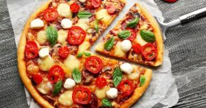 Tasty Homemade Pizza with Veggies