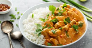 Butter Chicken with Rice and Herbs