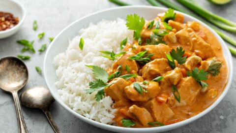 Butter Chicken with Rice and Herbs