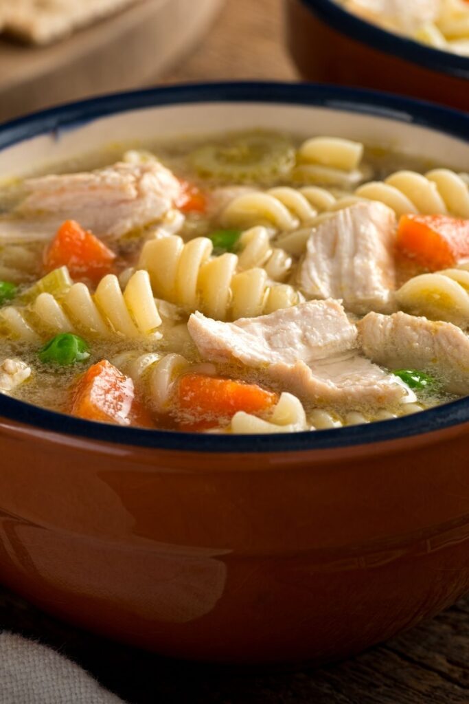 Chicken Noodle Pasta Soup with Vegetables