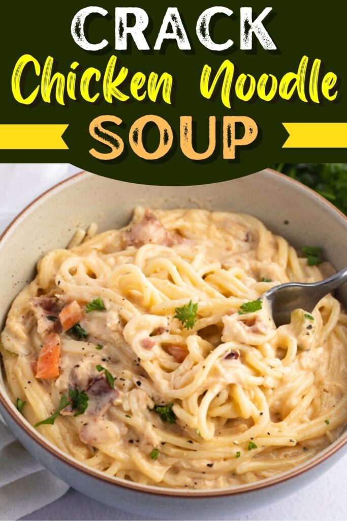 Easy Crack Chicken Noodle Soup (Best Recipe) - nsanely Good