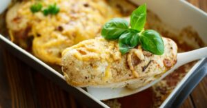 Homemade Baked Chicken Breast with Cheese