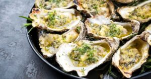Homemade Barbecue Oysters with Garlic and Herbs