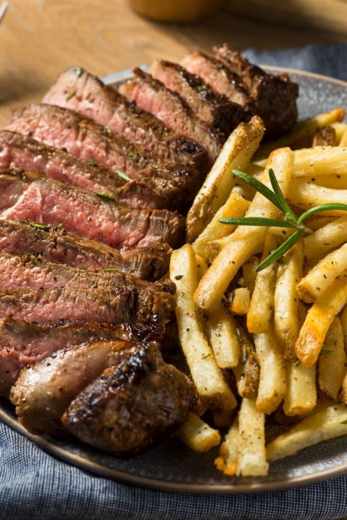 Homemade Rosemary Steak with Fries