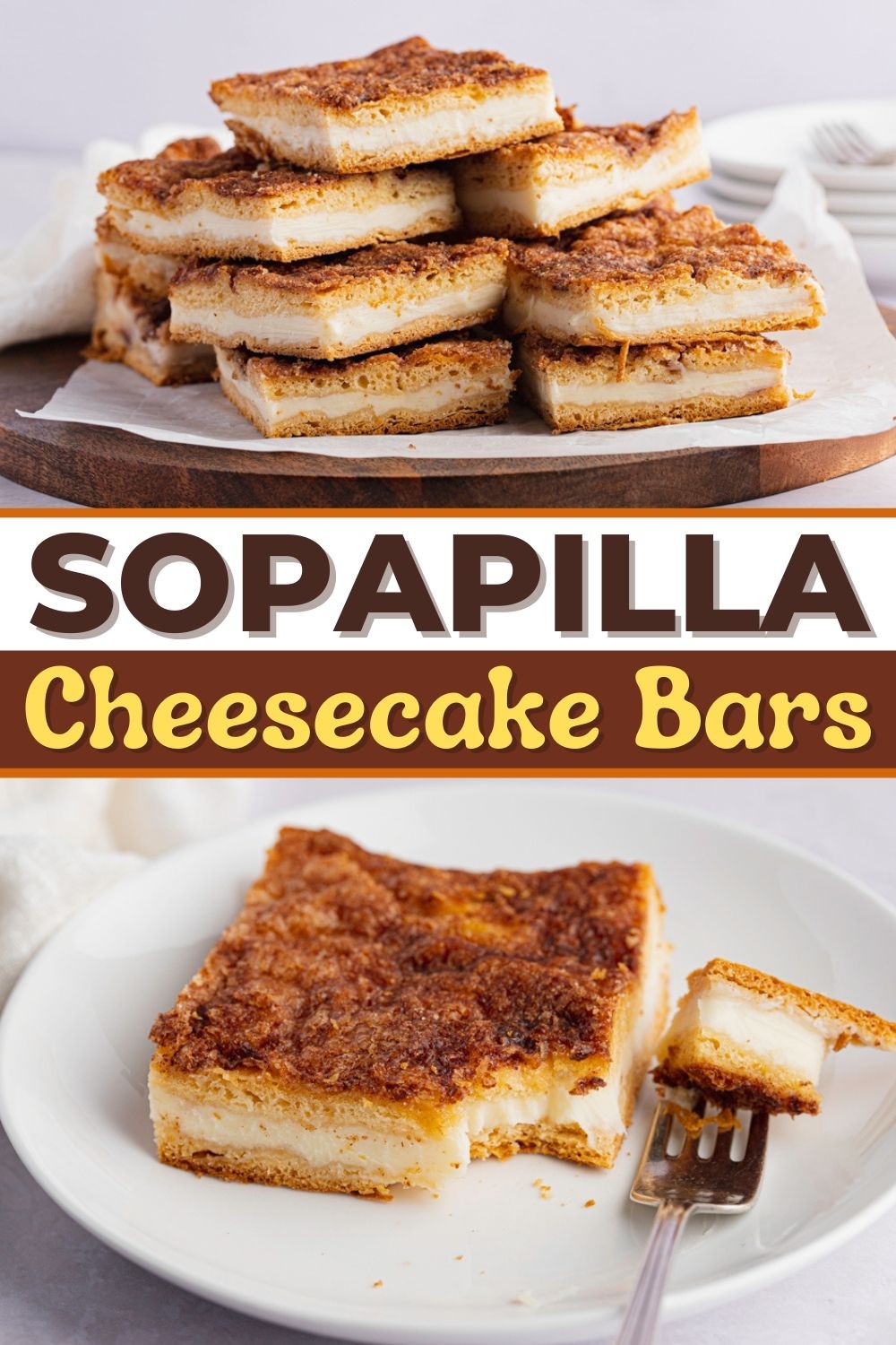 Sopapilla Cheesecake Bars Recipe - Insanely Good