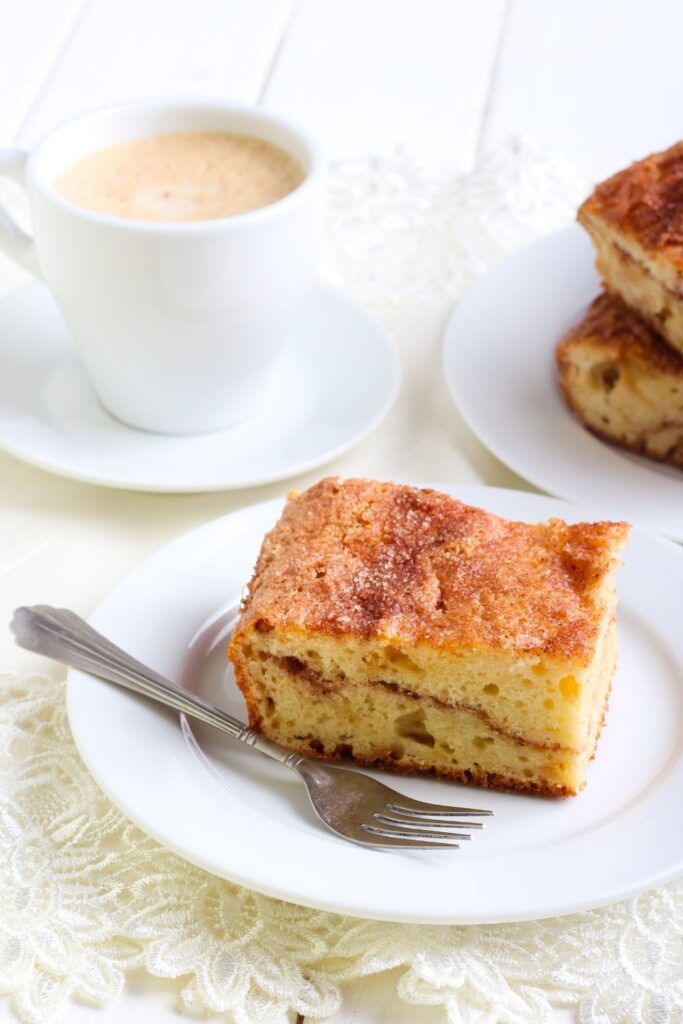 Sour Cream Cake with Coffee