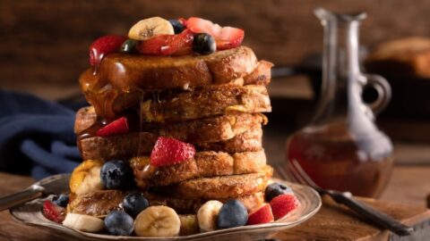 Stack of Homemade French Toast