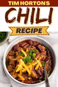 Tim Hortons Chili Recipe (Copycat Version) - Insanely Good