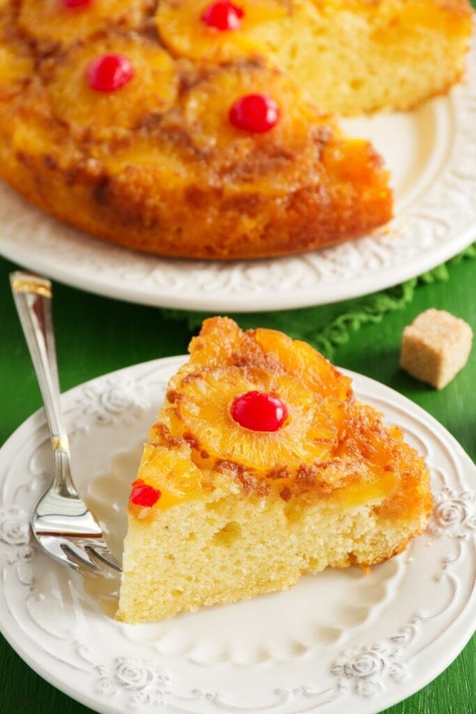 25 Easy Upside-Down Cakes With a Retro Twist featuring A Slice of Pineapple Upside Down Cake