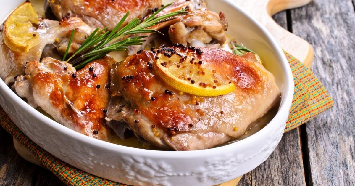 Baked Chicken with Lemon and Rosemary
