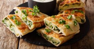 Flatbread Bolani with Green Onions and Potatoes