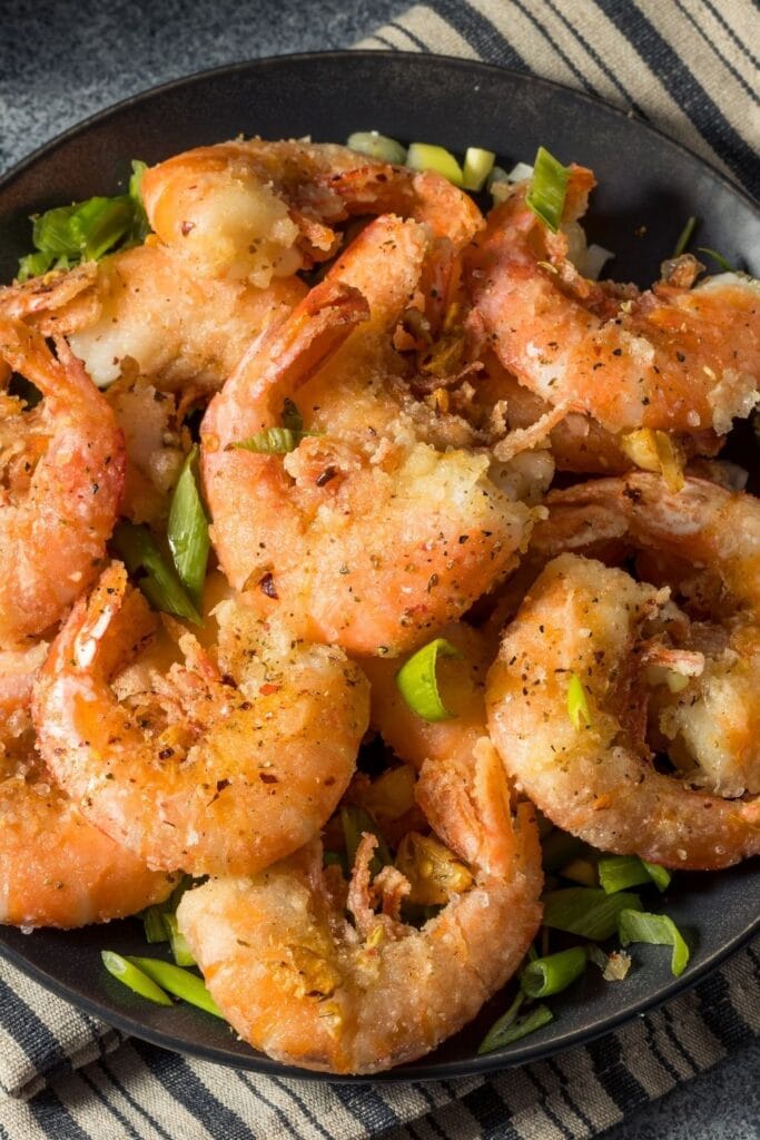 17 Best Air Fryer Shrimp Recipes Ever featuring Homemade Garlic Shrimp with Green Onions