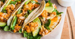 Homemade Vegan Tacos with Cauliflower and Avocados