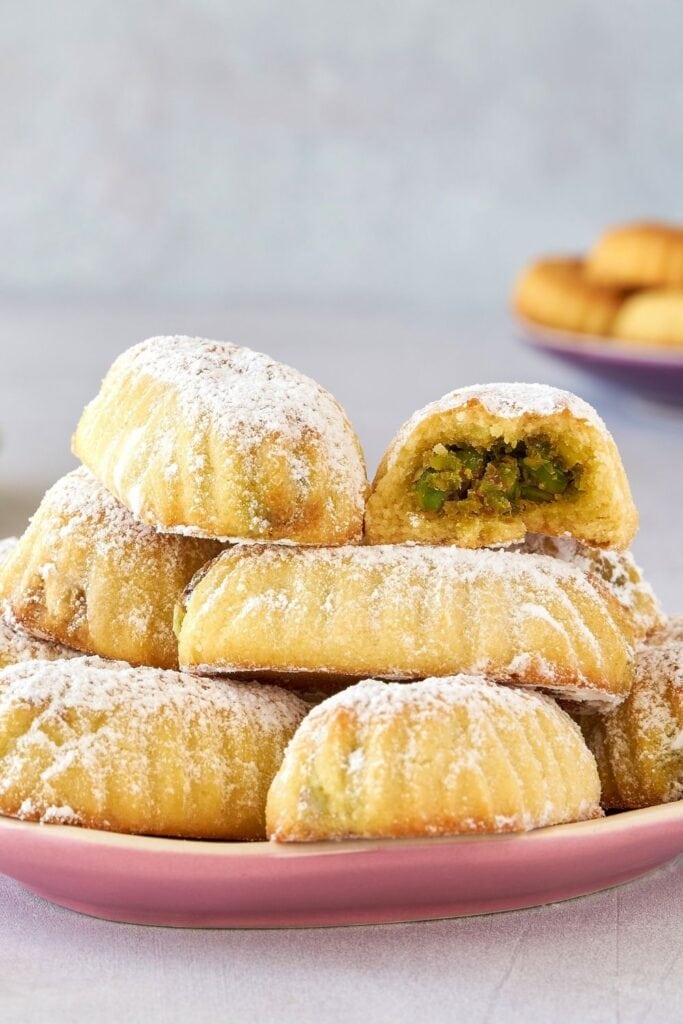 25 Best Ramadan Desserts featuring Mamoul Cookies with Dates and Pistachio Nuts