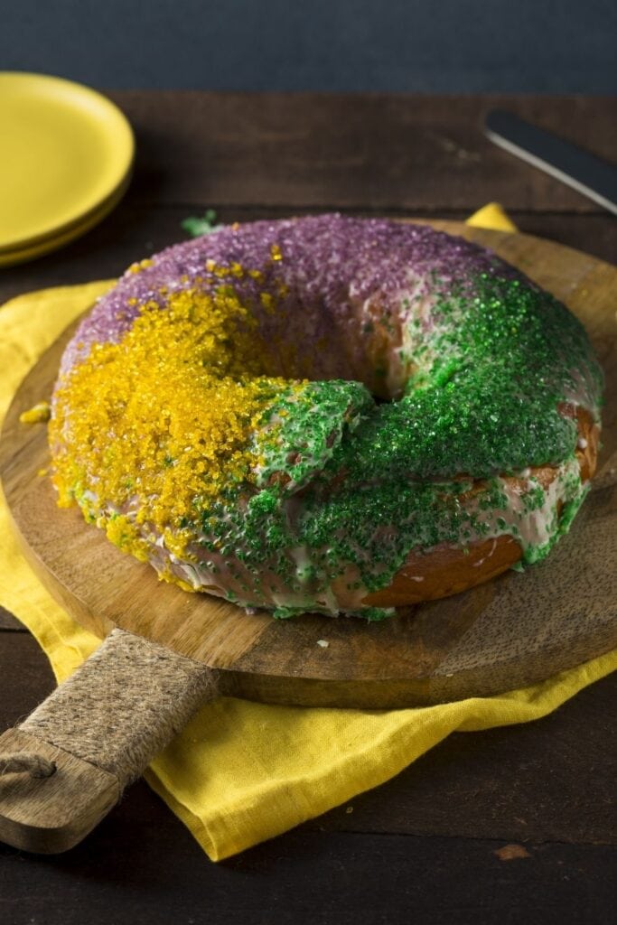 Sweet Mardi Gras King Cake