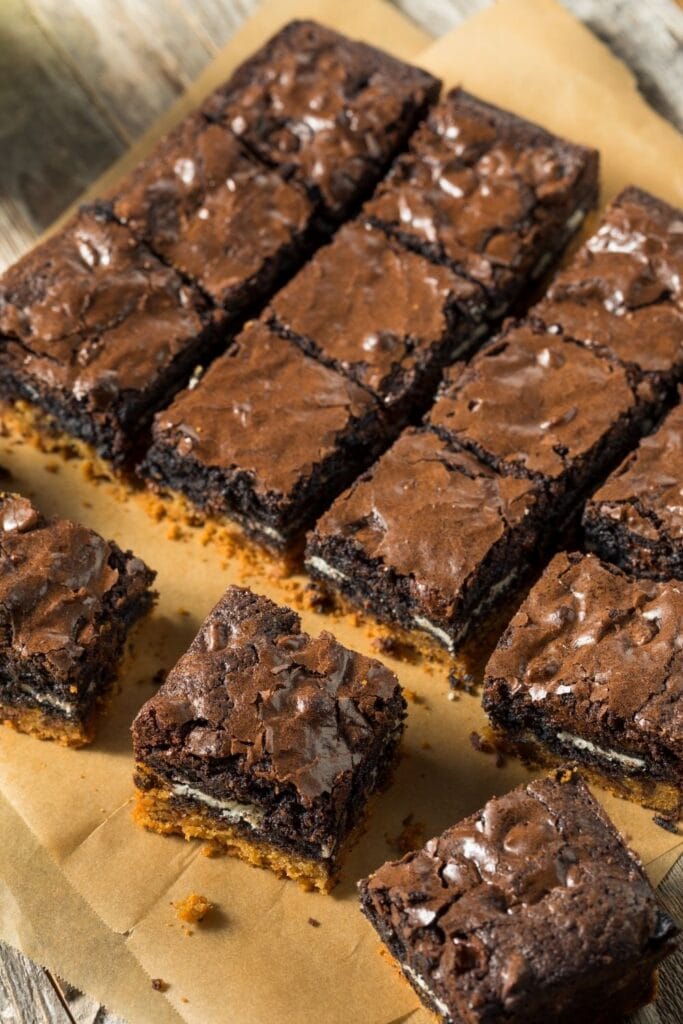 30 Best Brownie Recipes For Chocoholics featuring Sweet Slutty Brownies in a Baking Sheet