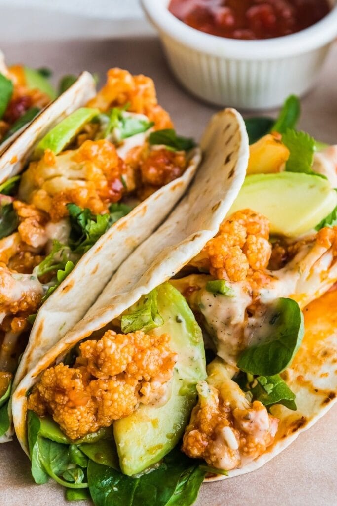 23 Easy Vegan Tacos for a Meat-Free Fiesta featuring Vegan Tacos with Cauliflower and Avocado