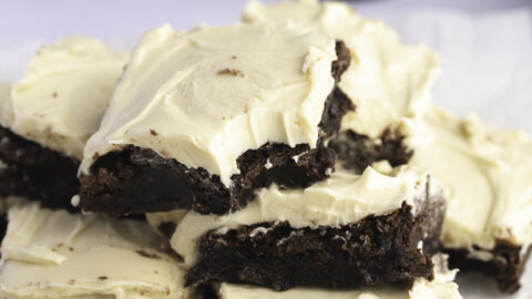 Bailey's Irish Cream Brownies with bite