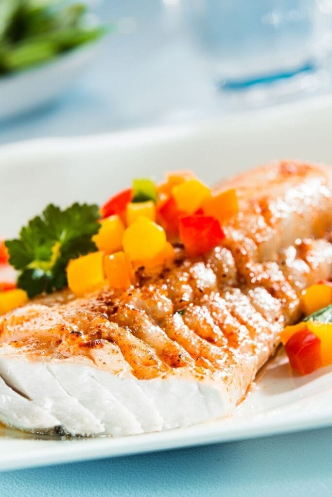 Baked Haddock Fillet with Vegetables