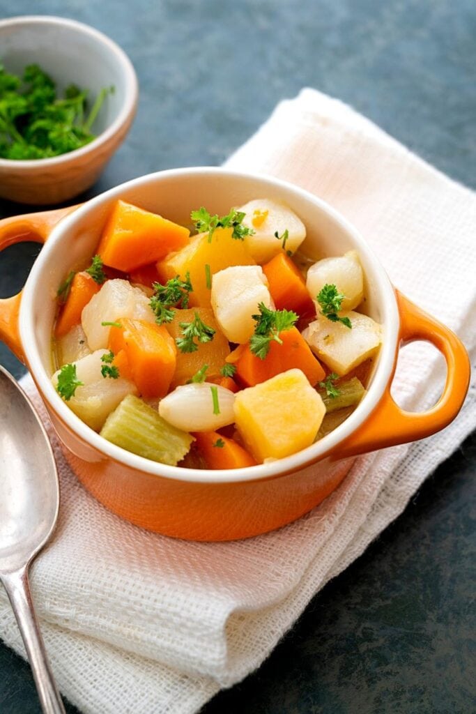 Baked Root Vegetables with Rutagaba and Carrots