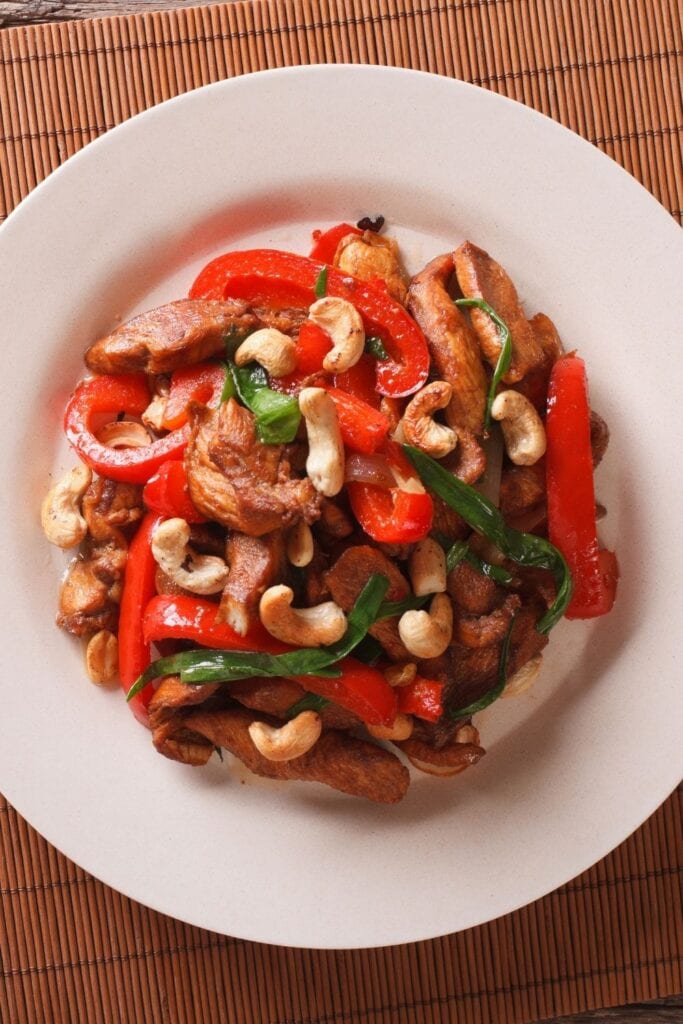 Cashew Chicken with Bell Peppers