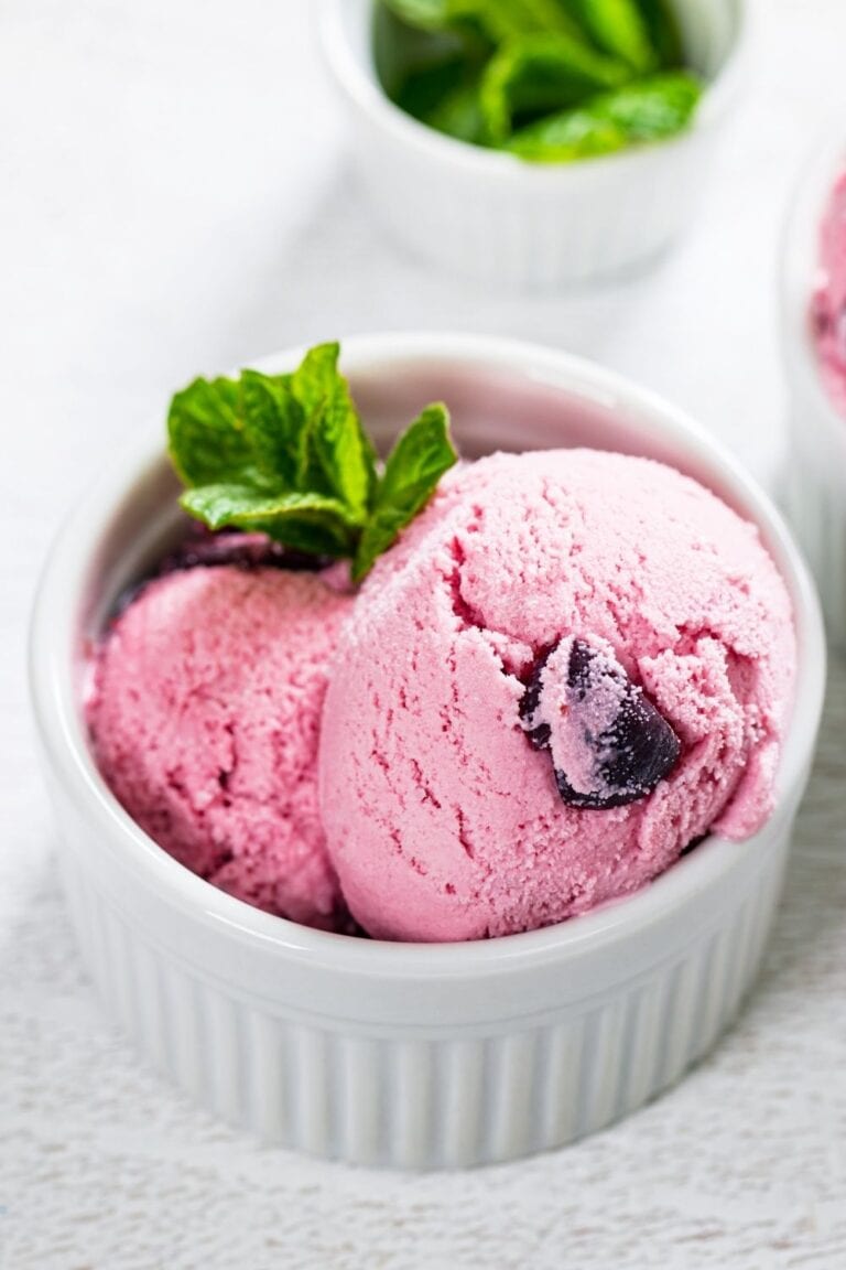 13 Best Frozen Yogurt Recipes Easy Dessert Insanely Good   Cherry Vanilla Frozen Yogurt 768x1152 