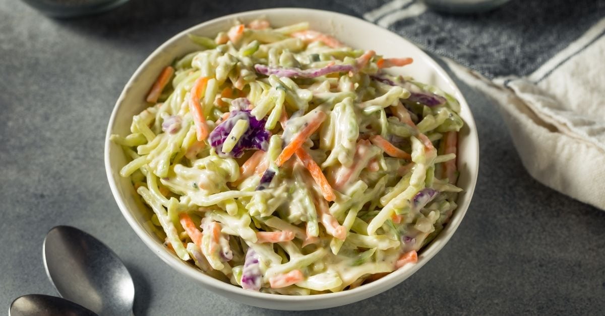 Creamy Coleslaw in a Bowl