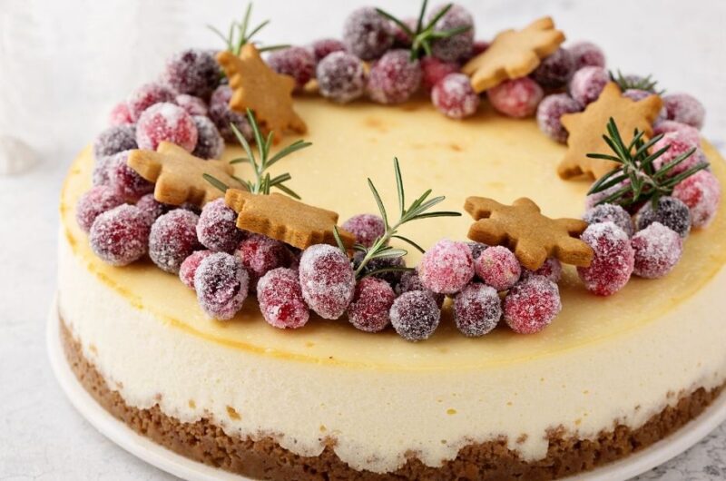 mini cheesecake xmas dessert