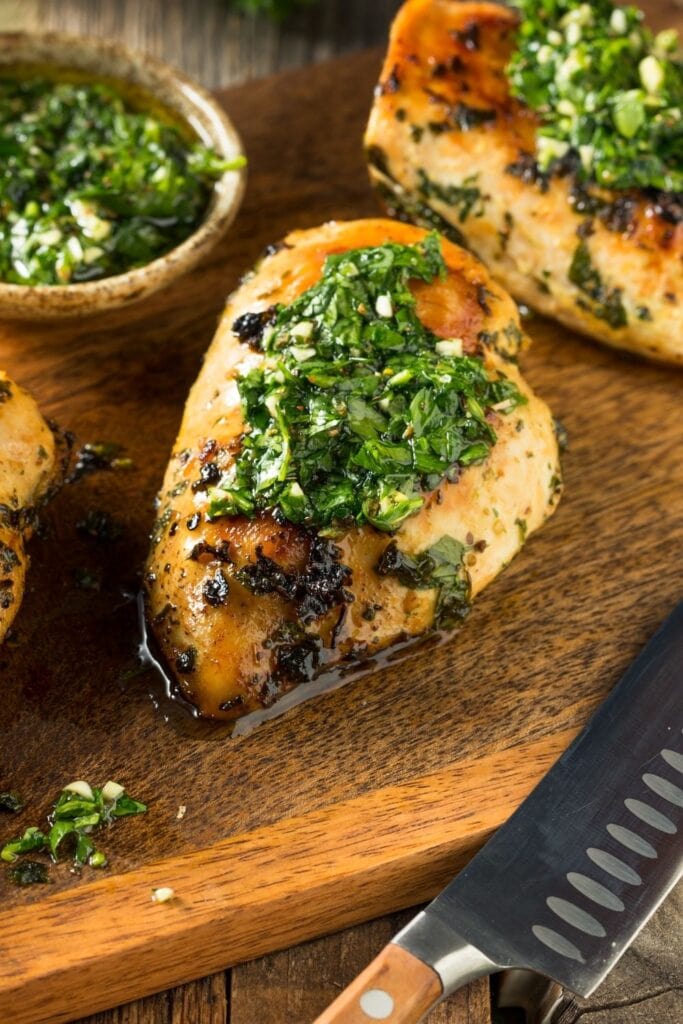 Juicy Grilled Chicken with Fresh Pesto