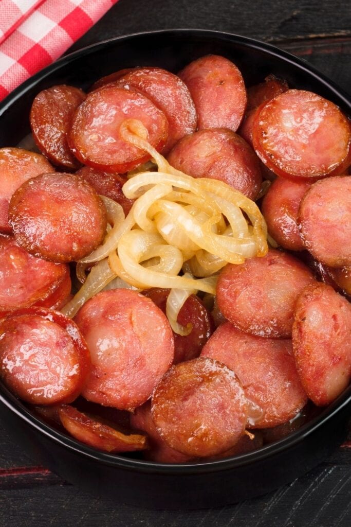 13 Linguiça Recipes featuring Homemade Linguica Sausage with Onions