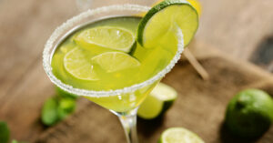 Homemade Margarita with Lime