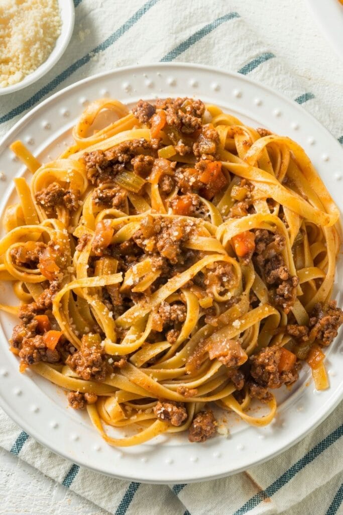 Homemade Pasta with Ground Beef