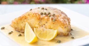 Homemade Sauteed Ono Fish with Capers and Lemon Sauce