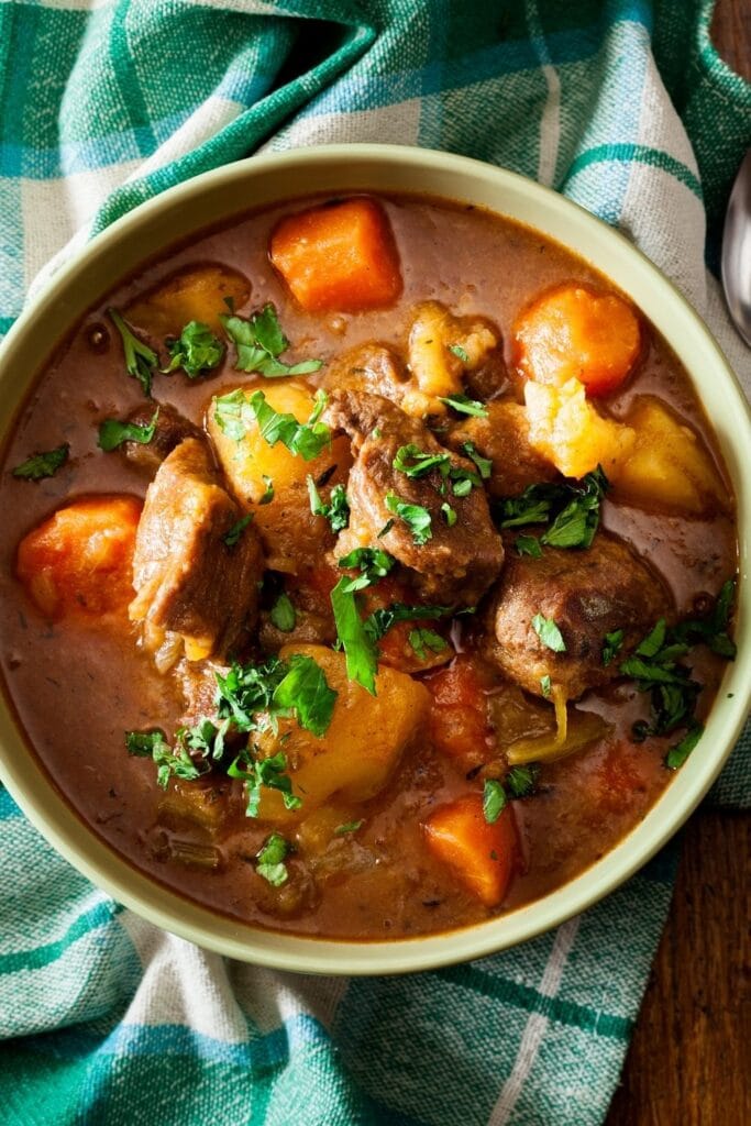 Beef Cube Stew with Potatoes and Carrots