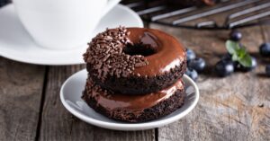 Keto Glazed Chocolate Donuts