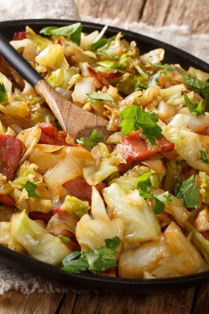 Cabbage Side Dishes featuring Sautéed Cabbage with Bacon