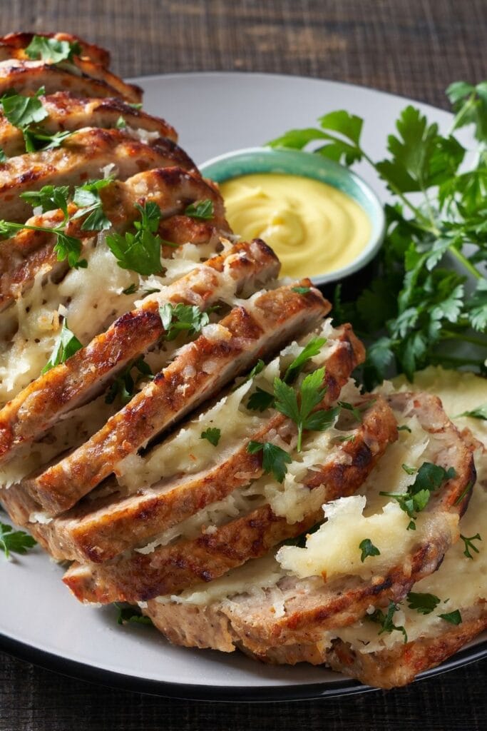 Stuffed Meatloaf with Mozzarella Cheese