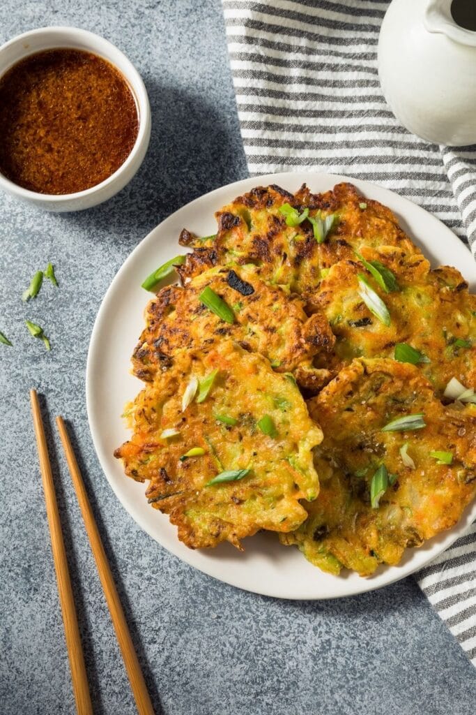 Vegetable Pancake with Scallions